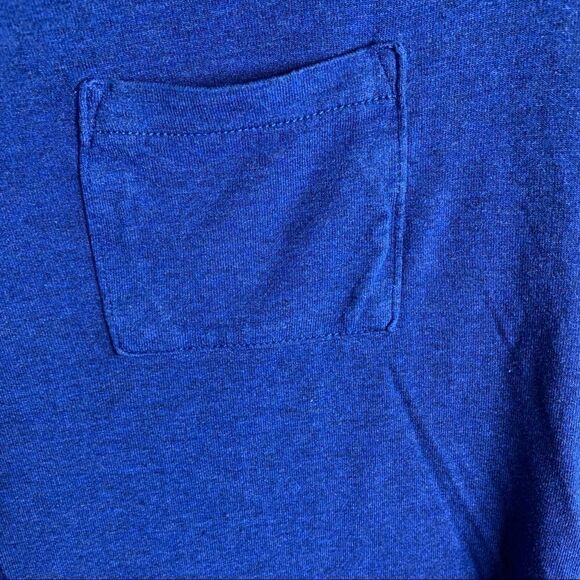 Joe Fresh Boyfriend T-Shirt with Pocket Blue Size Medium - Picture 3 of 4